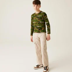 Kids' Wenbie III Graphic T-Shirt | Nephrite Green Camo Print
