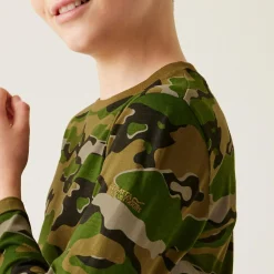 Kids' Wenbie III Graphic T-Shirt | Nephrite Green Camo Print