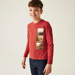 Kids' Wenbie III Graphic T-Shirt | Red Ochre Photo Split