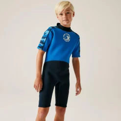 Kids' Wetsuit  | Blue Camo Olympian Blue Navy