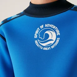 Kids' Wetsuit | Blue Camo Olympian Blue Navy