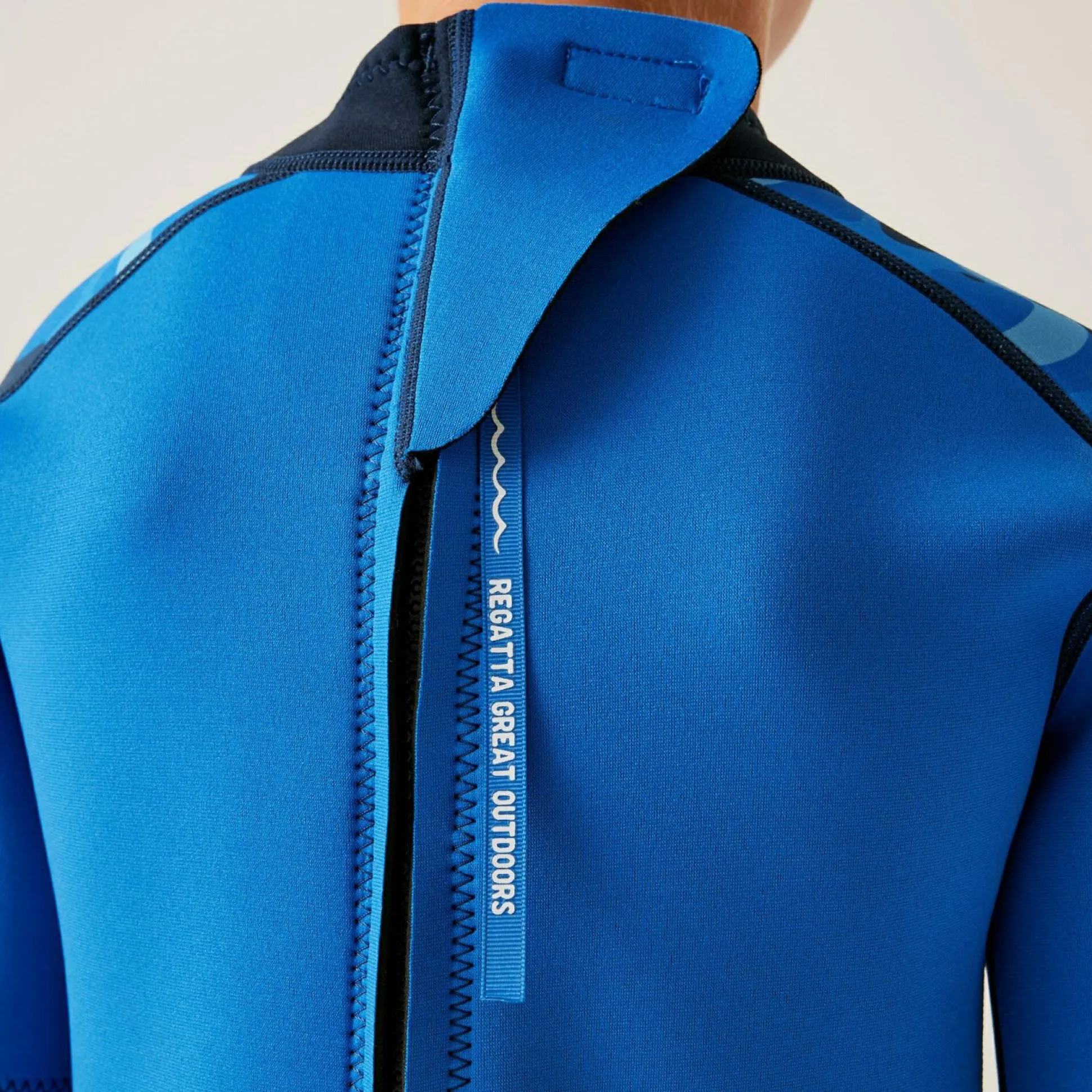 Kids' Wetsuit | Blue Camo Olympian Blue Navy