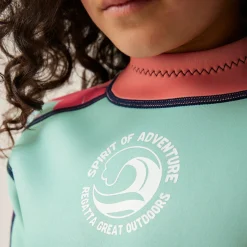 Kids' Wetsuit  | Tropical Leaf Aruba Blue Navy