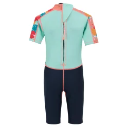 Kids' Wetsuit  | Tropical Leaf Aruba Blue Navy