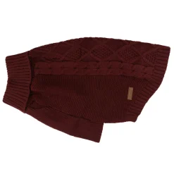 Knitted Dog Jumper | Claret
