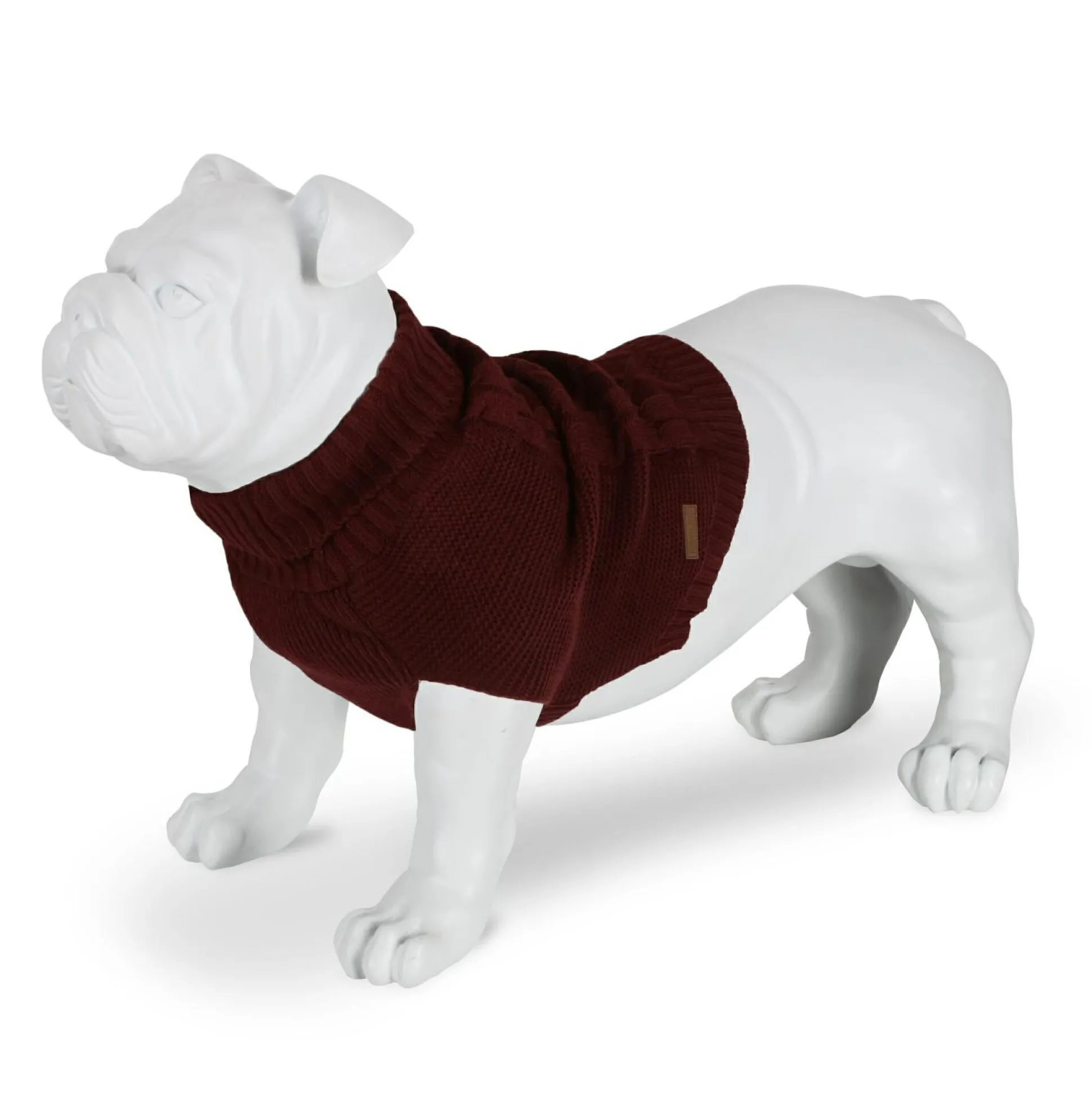 Knitted Dog Jumper | Claret