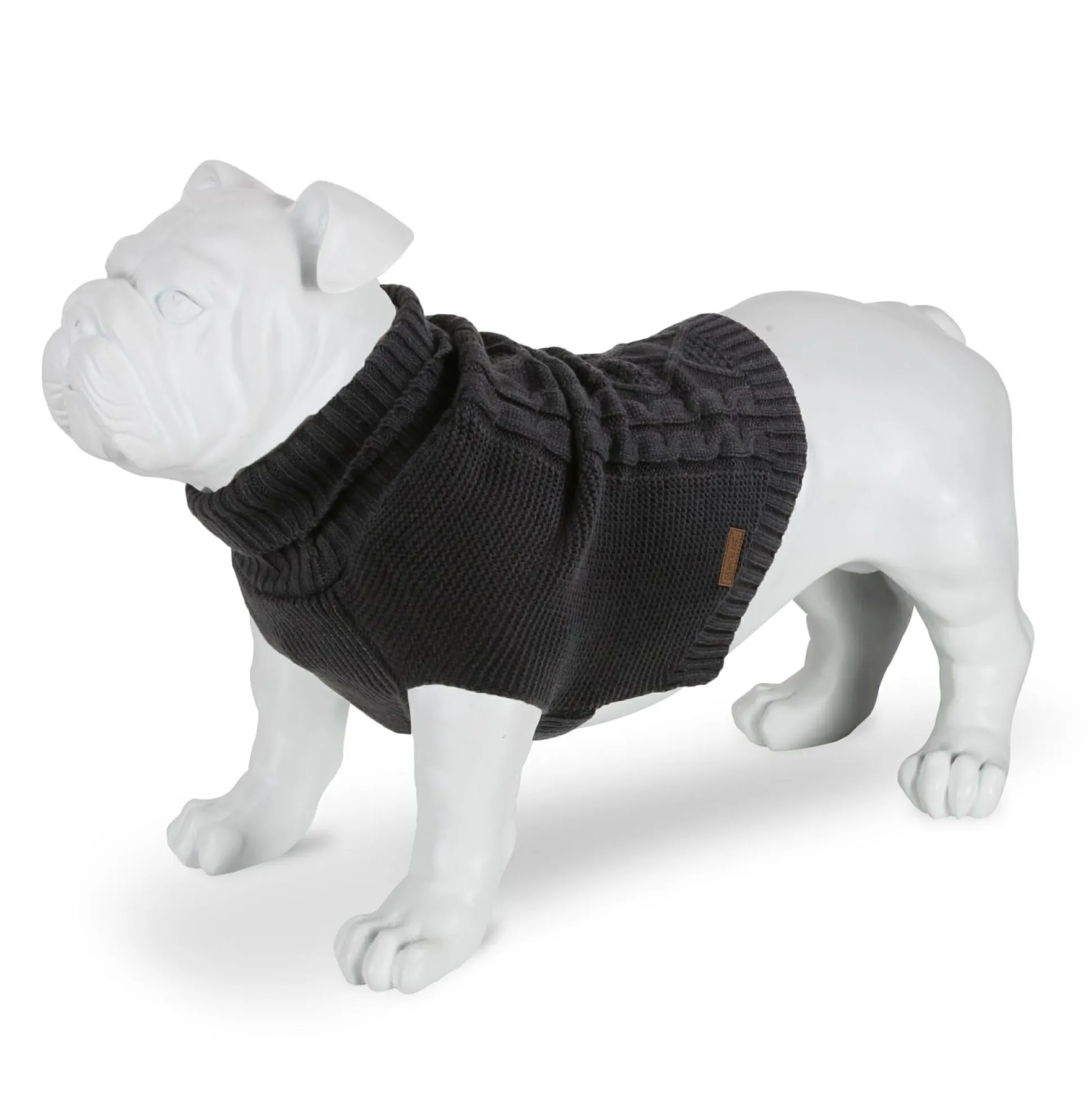 Knitted Dog Jumper | Ebony