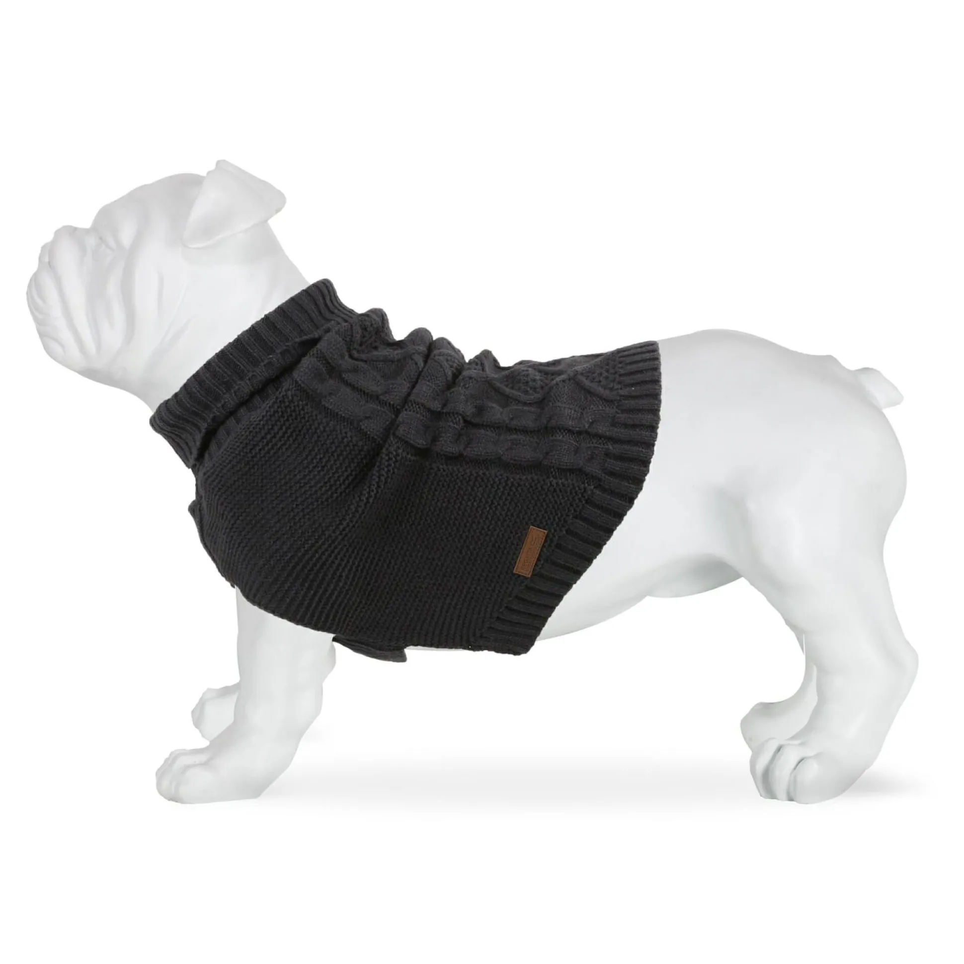Knitted Dog Jumper | Ebony