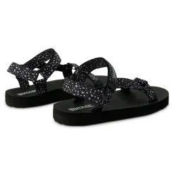Lady Vendeavour Sandal | Black White Polka Dot