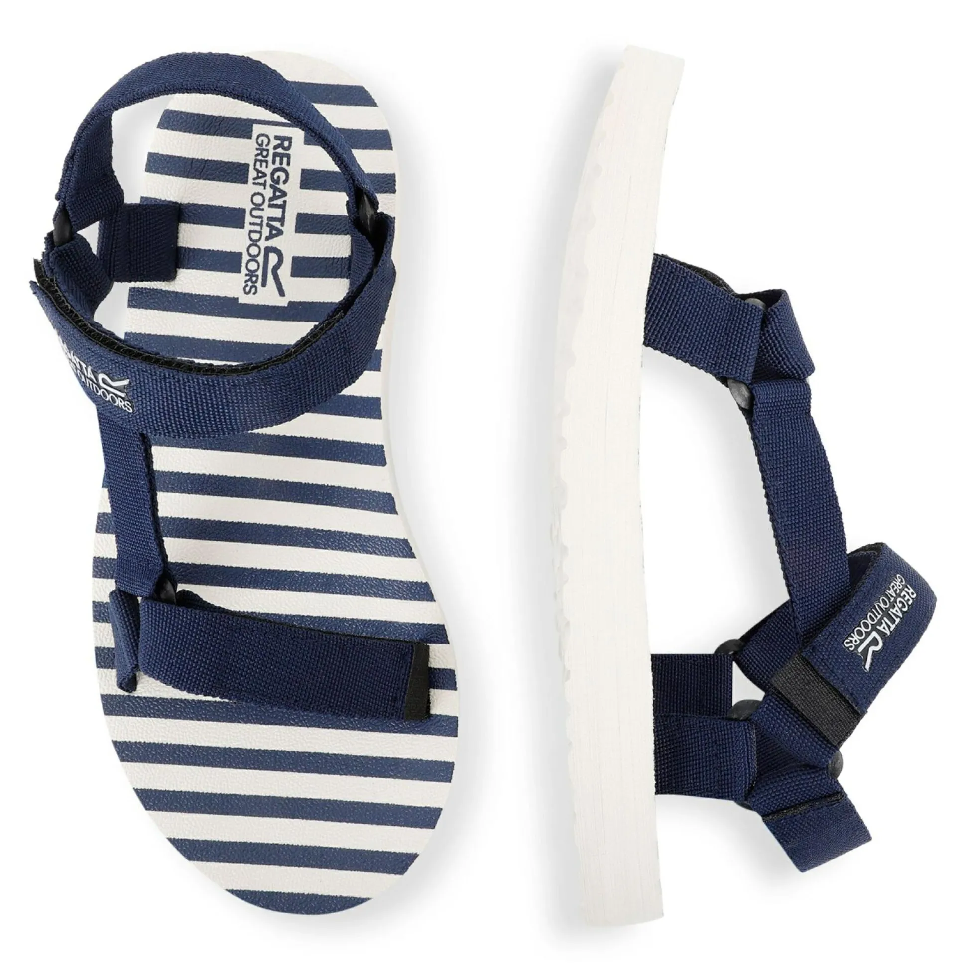 Lady Vendeavour Sandal | Navy Navy Stripe