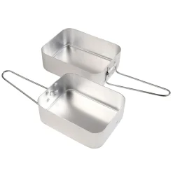 Lightweight Aluminium Mess Tin Set | Silver