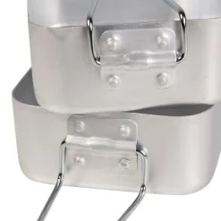 Lightweight Aluminium Mess Tin Set | Silver