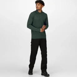 Men's 65/35 LS Polo Top | Dark Green