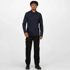 Men's 65/35 LS Polo Top | Navy