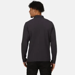 Men's 65/35 LS Polo Top | Seal Grey