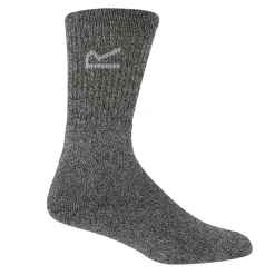 Mens 3 Pack Sock In A Box | Dark Grey Marl