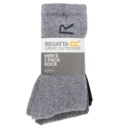 Mens 3 Pack Sock In A Box | Dark Grey Marl