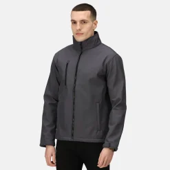 Men's Ablaze 3 Layer Softshell Jacket | Seal Grey Black