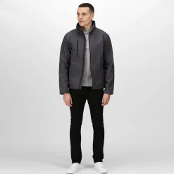 Men's Ablaze 3 Layer Softshell Jacket | Seal Grey Black
