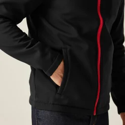 Men's Ablaze Printable Softshell Jacket | Black Classic Red