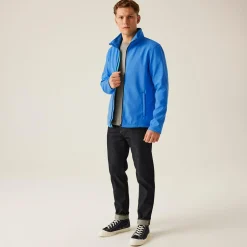 Men's Ablaze Printable Softshell Jacket | French Blue Navy