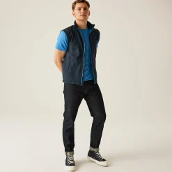 Men's Ablaze Printable Softshell Bodywarmer | Navy French Blue