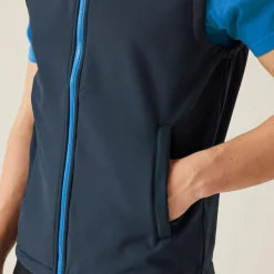 Men's Ablaze Printable Softshell Bodywarmer | Navy French Blue