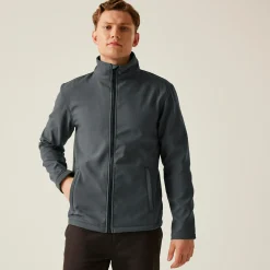 Men's Ablaze Printable Softshell Jacket | Seal Grey Black