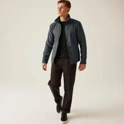 Men's Ablaze Printable Softshell Jacket | Seal Grey Black