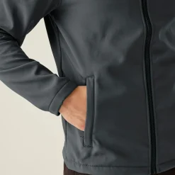 Men's Ablaze Printable Softshell Jacket | Seal Grey Black