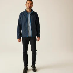 Men's Ablaze Printable Softshell Jacket | Navy French Blue