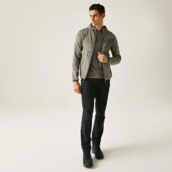 Men's Alven Full Zip Fleece | Golden Sand Marl Treetop