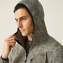 Men's Alven Full Zip Fleece | Golden Sand Marl Treetop