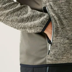 Men's Alven Full Zip Fleece | Golden Sand Marl Treetop