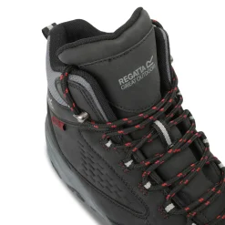 Men's Amble Walking Boots | Black Red