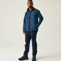 Men's Arana Softshell Jacket | Moonlight Denim Tangerine Tango