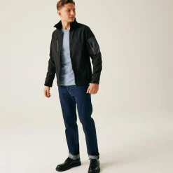 Men's Arcola 3 Layer Membrane Softshell Jacket | Black Seal Grey