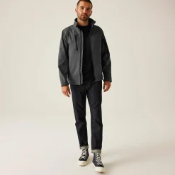 Men's Arcola 3 Layer Membrane Softshell Jacket | Seal Grey Black