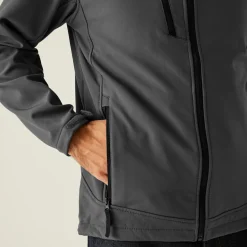Men's Arcola 3 Layer Membrane Softshell Jacket | Seal Grey Black