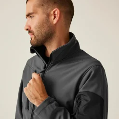 Men's Arcola 3 Layer Membrane Softshell Jacket | Seal Grey Black