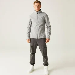 Men's Ascender 2 Layer Softshell Jacket | Mineral Grey Black