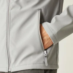 Men's Ascender 2 Layer Softshell Jacket | Mineral Grey Black