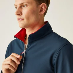Men's Ascender 2 Layer Softshell Jacket | Navy Classic Red