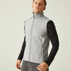 Men's Ascender 2 Layer Softshell Bodywarmer | Mineral Grey Black