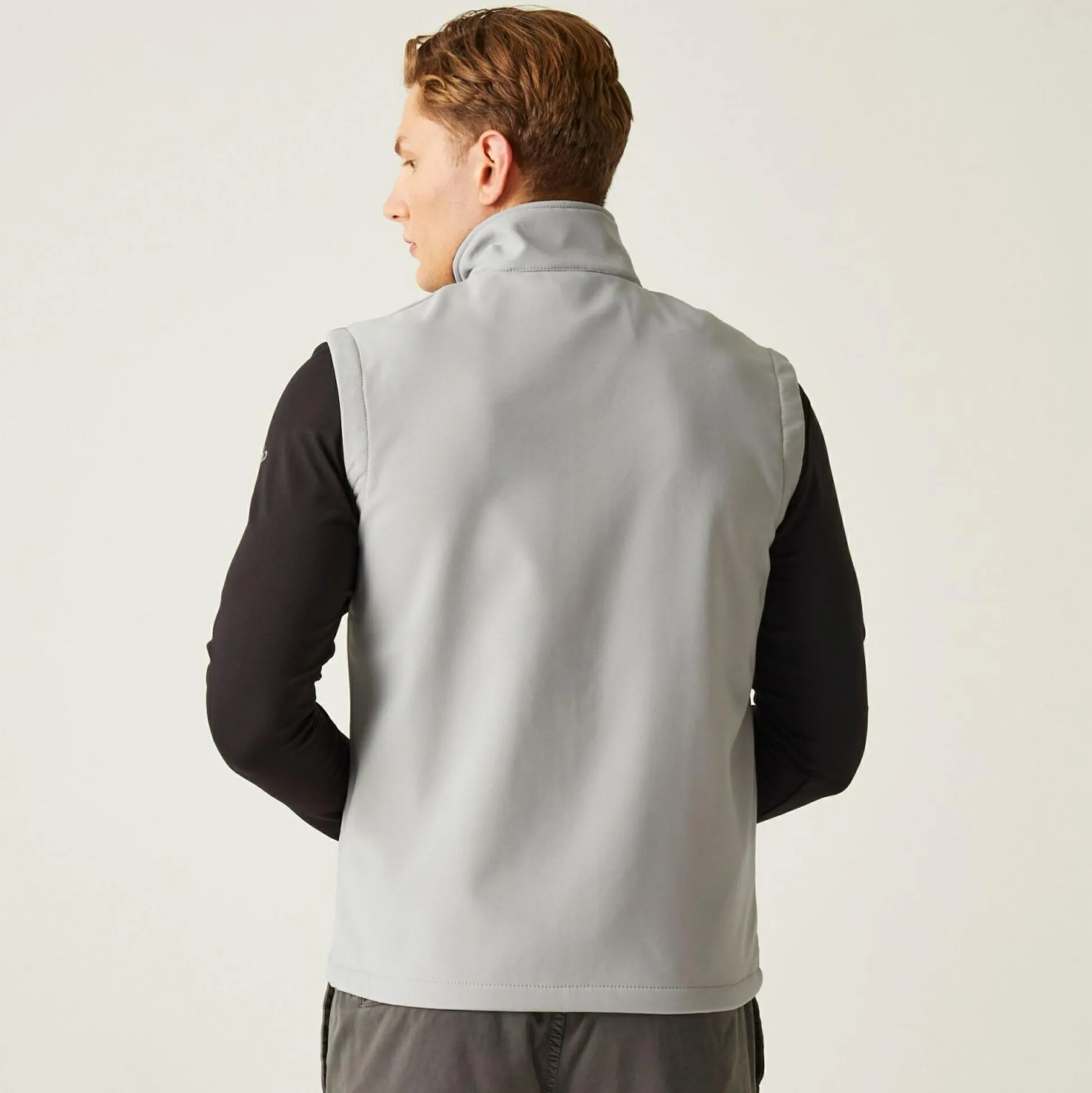 Men's Ascender 2 Layer Softshell Bodywarmer | Mineral Grey Black