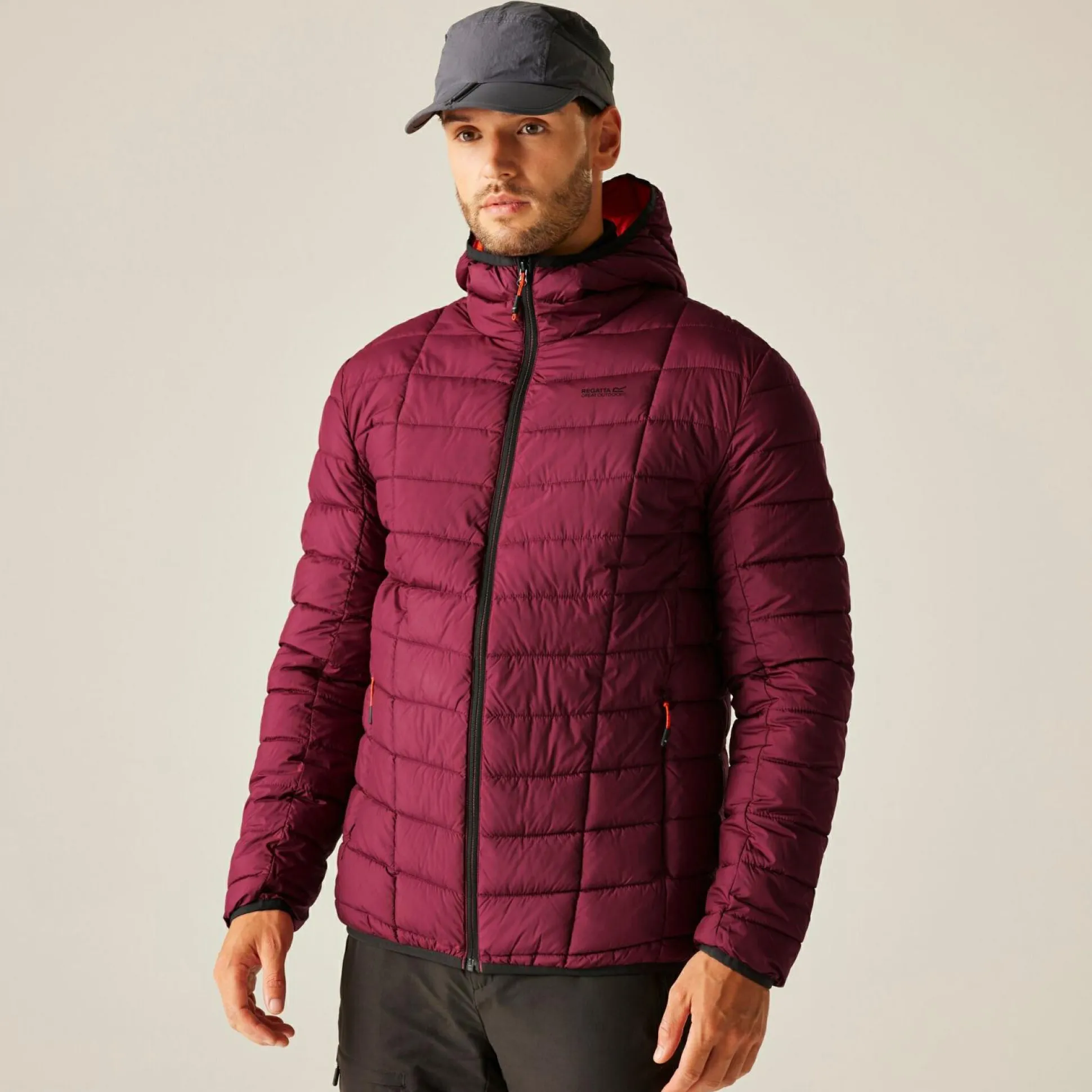 Men's Asper Padded Jacket | Dark Maroon
