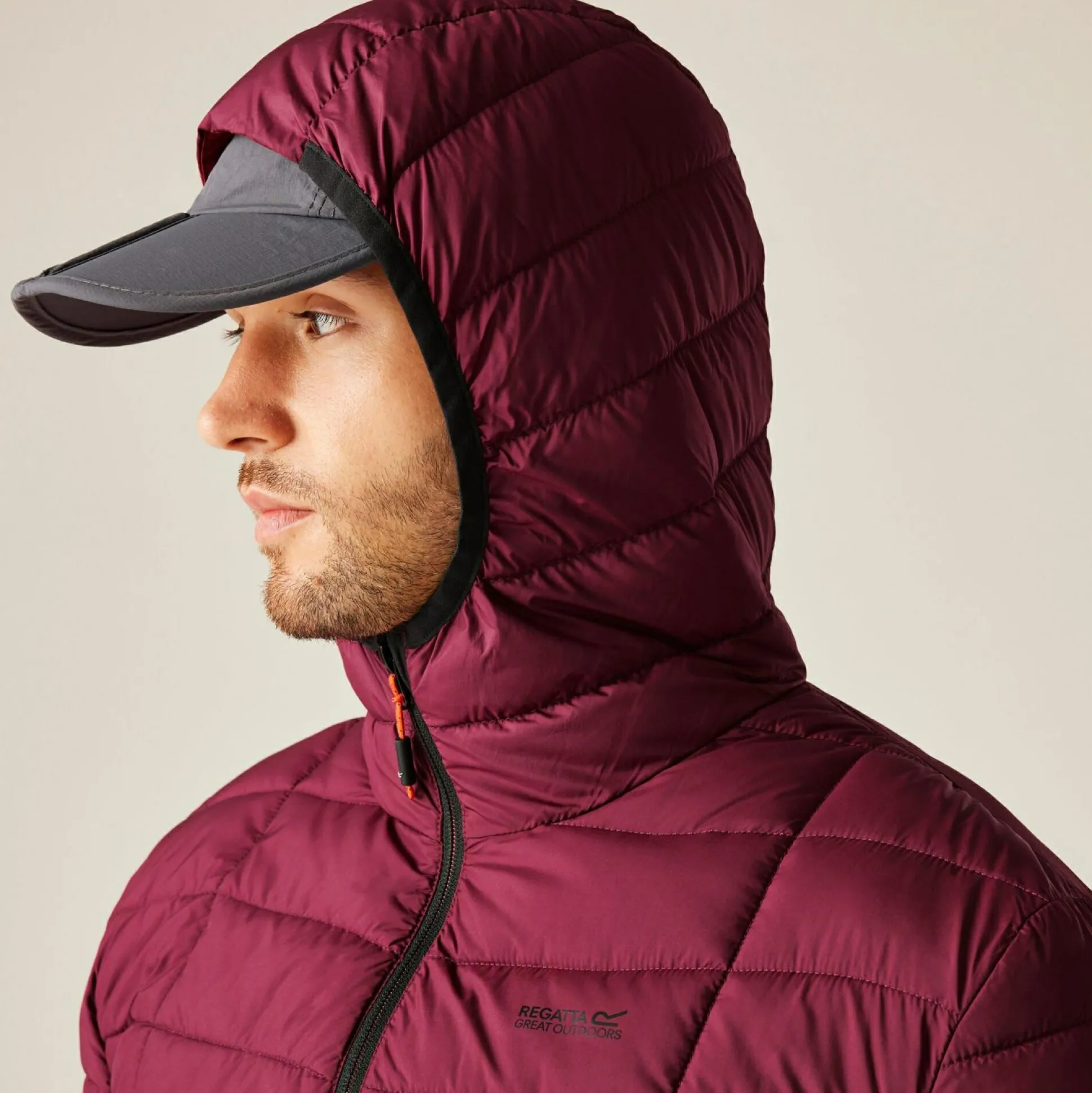 Men's Asper Padded Jacket | Dark Maroon