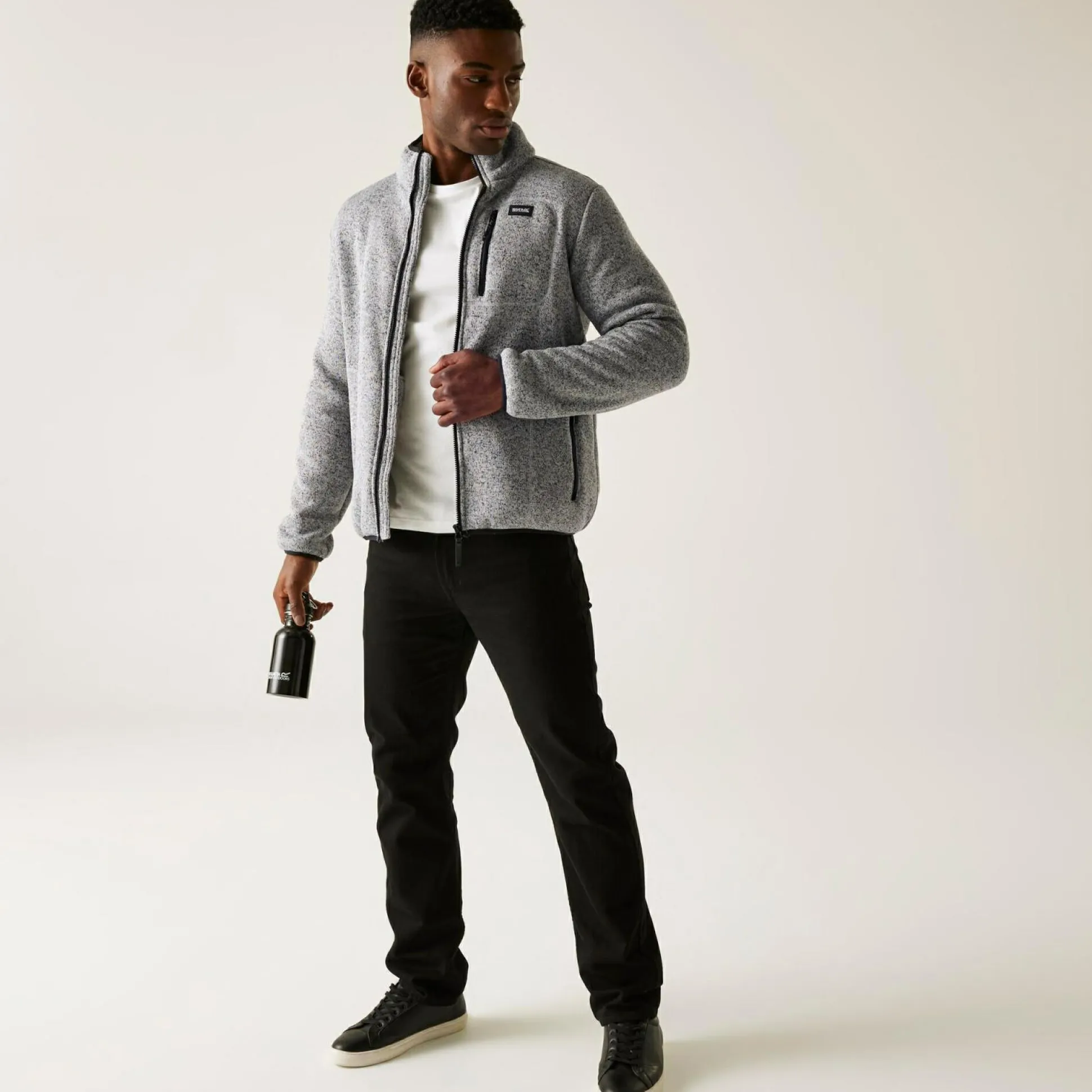 Men's Barlee Full Zip Fleece | Silver Grey