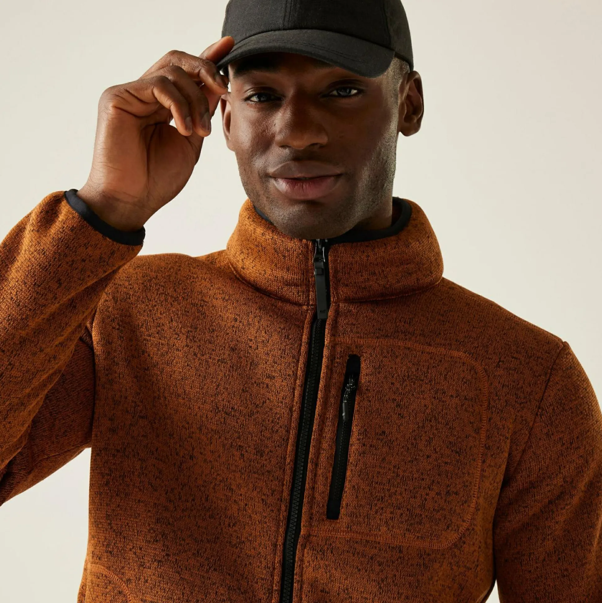 Men's Barlee Full Zip Fleece | Orange