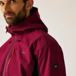 Men's Birchdale II Waterproof Jacket | Dark Maroon Black